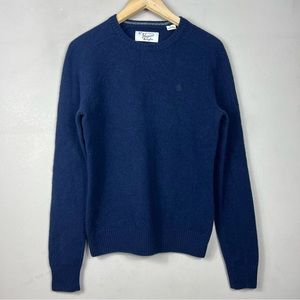 Penguin Navy Blue Wool Crew-Neck Sweater